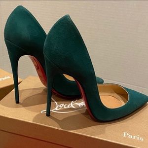 Christian Louboutin Suede So Kate Heels Pumps